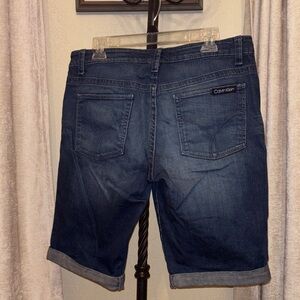 Calvin Klein Blue Denim Shorts Sz 12